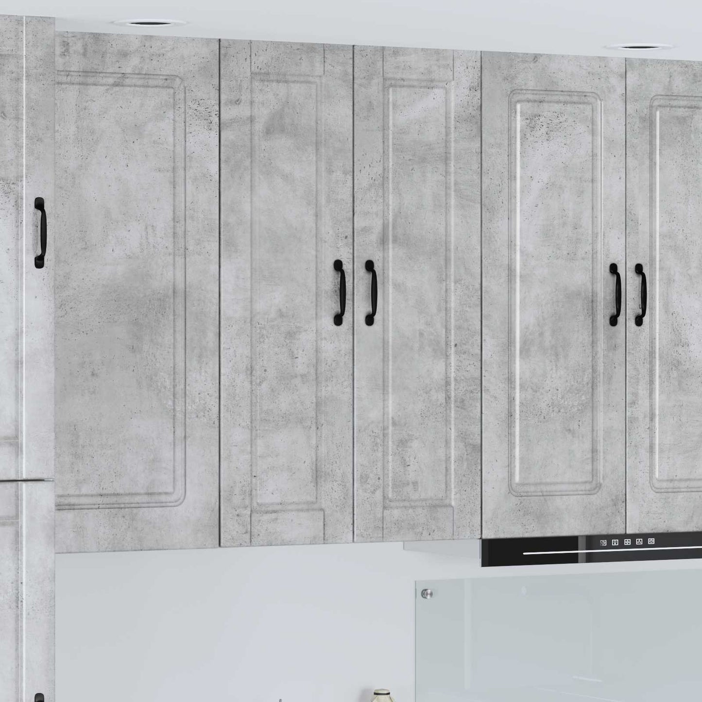 Wandschrank PORTO Beton Grau 30 x 31 x 100 cm Holzwerkstoff