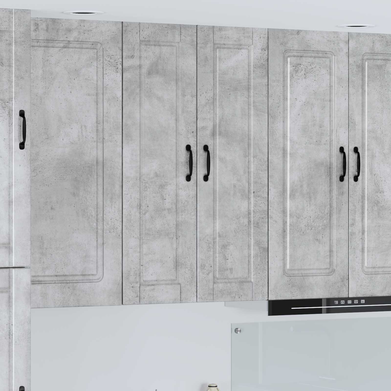 Wandschrank PORTO Beton Grau 30 x 31 x 100 cm Holzwerkstoff