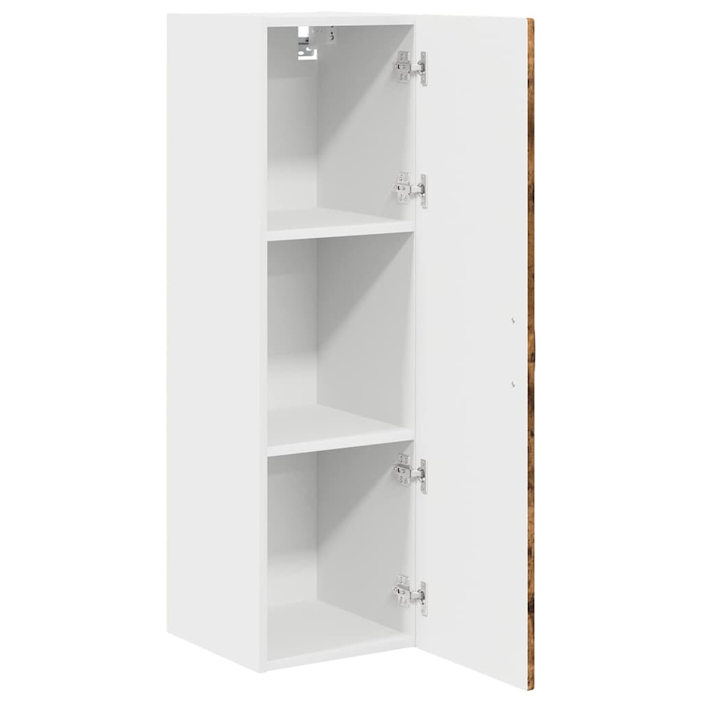 Küchenwandschrank mit Regal Geräucherte Eiche 30 x 31 x 100 cm