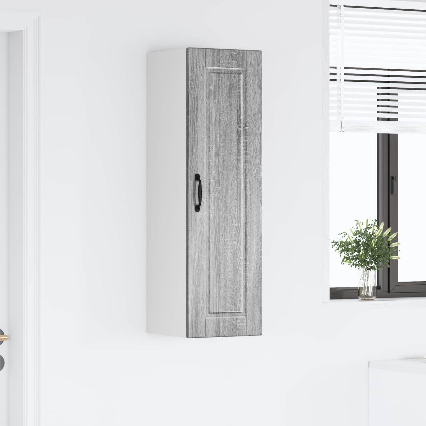 Wandschrank PORTO Graues Sonoma 30 x 31 x 100 cm Holzwerkstoff