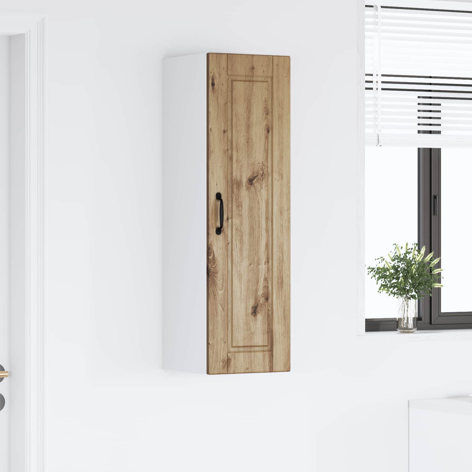Wandschrank PORTO Artisan-Eiche 30 x 31 x 100 cm Holzwerkstoff