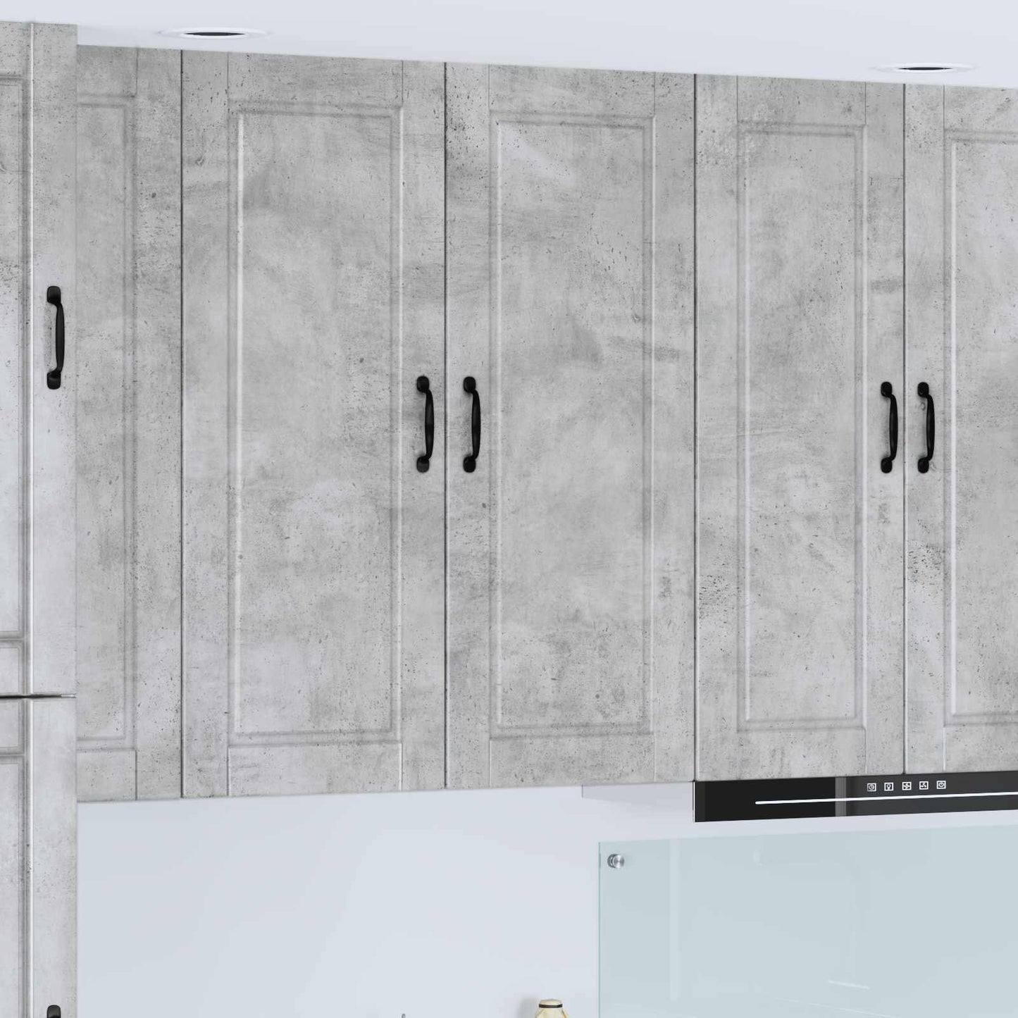 Wandschrank PORTO Beton Grau 40 x 31 x 100 cm Holzwerkstoff