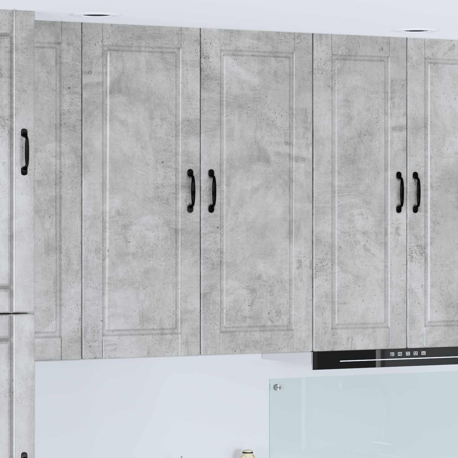 Wandschrank PORTO Beton Grau 40 x 31 x 100 cm Holzwerkstoff