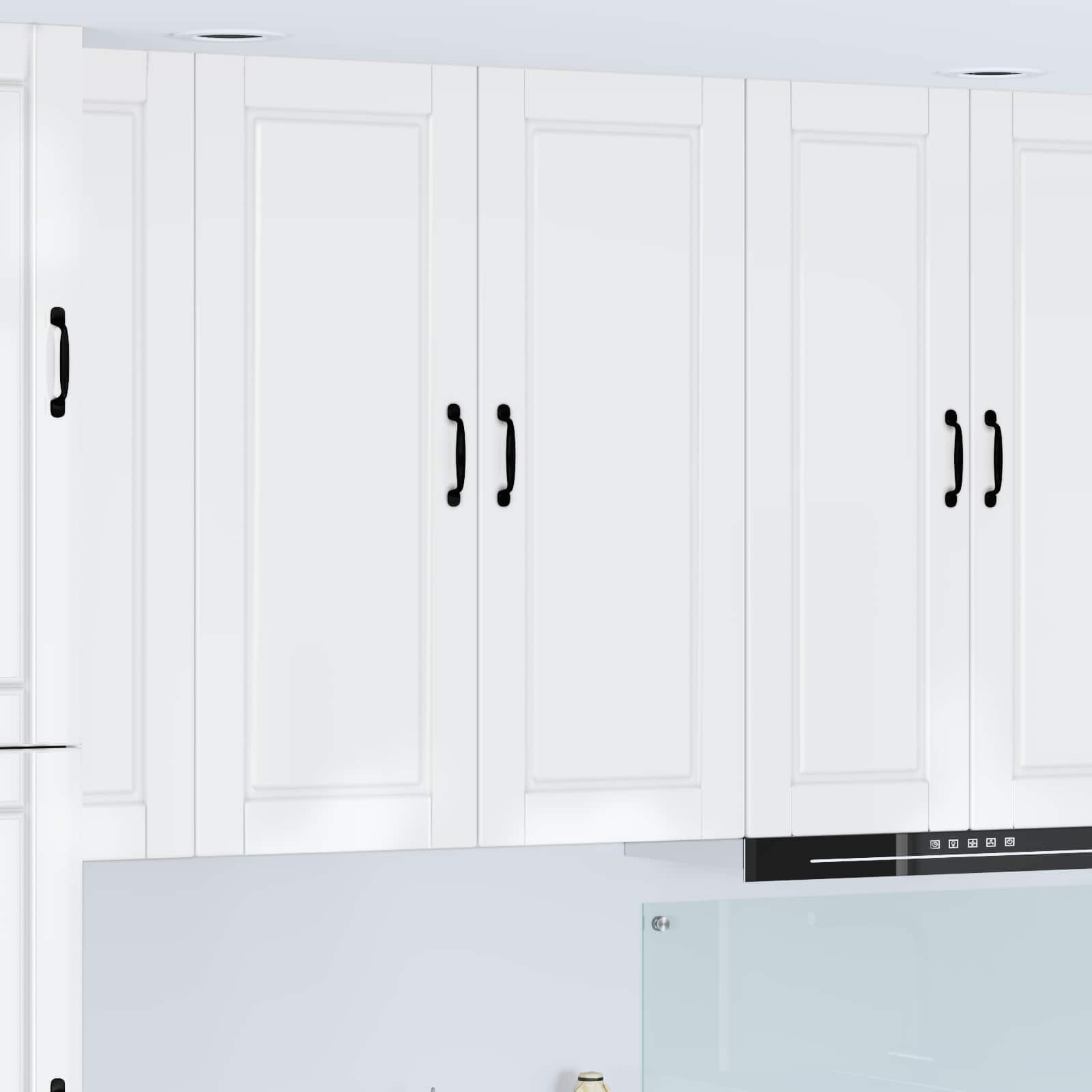 Wandschrank PORTO Hochglanz Weiß 40 x 31 x 100 cm Holzwerkstoff