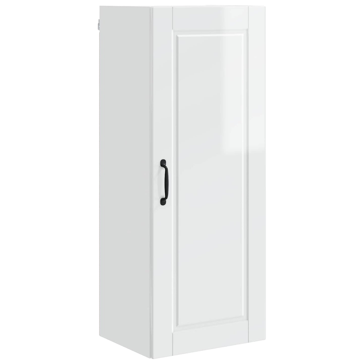 Wandschrank PORTO Hochglanz Weiß 40 x 31 x 100 cm Holzwerkstoff