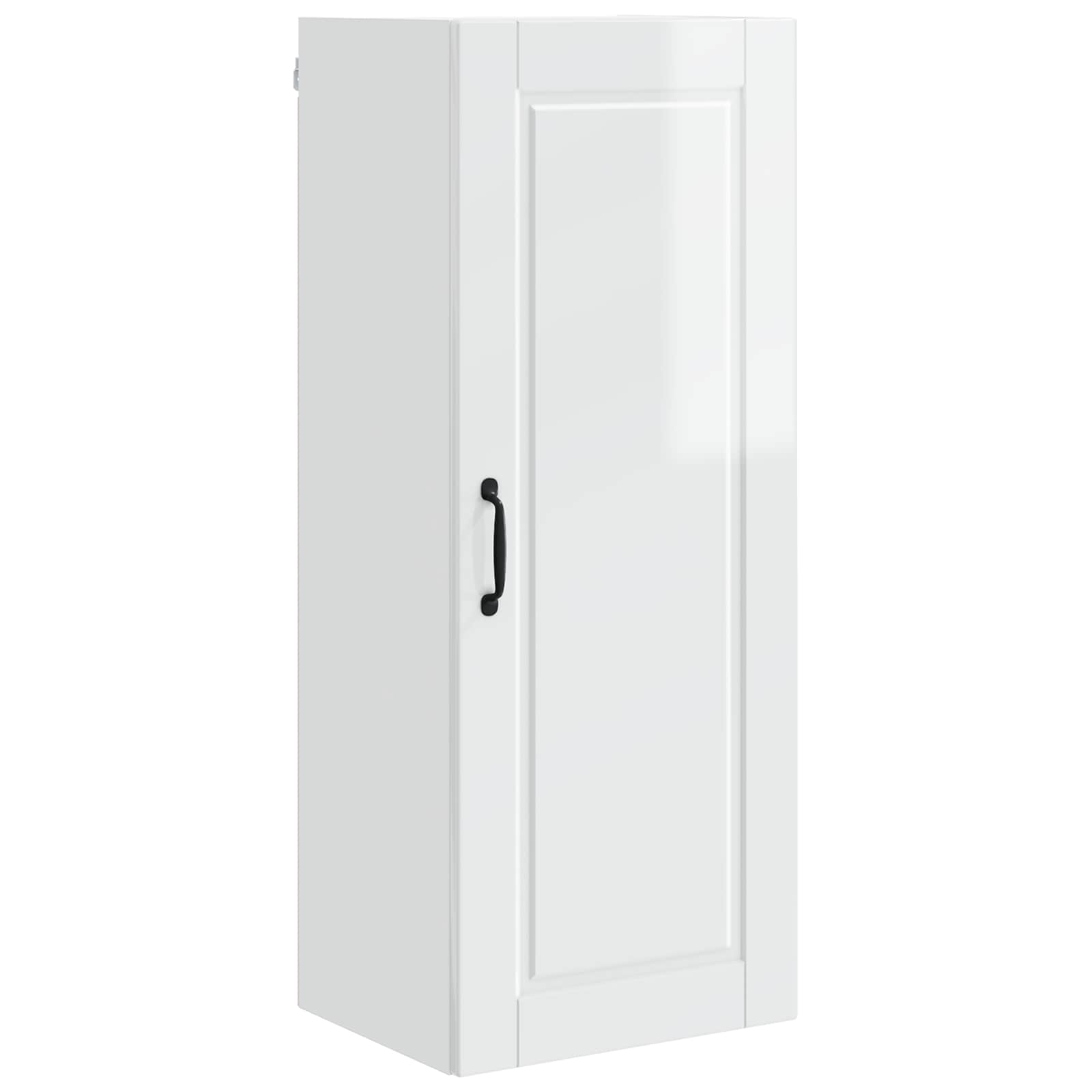 Wandschrank PORTO Hochglanz Weiß 40 x 31 x 100 cm Holzwerkstoff