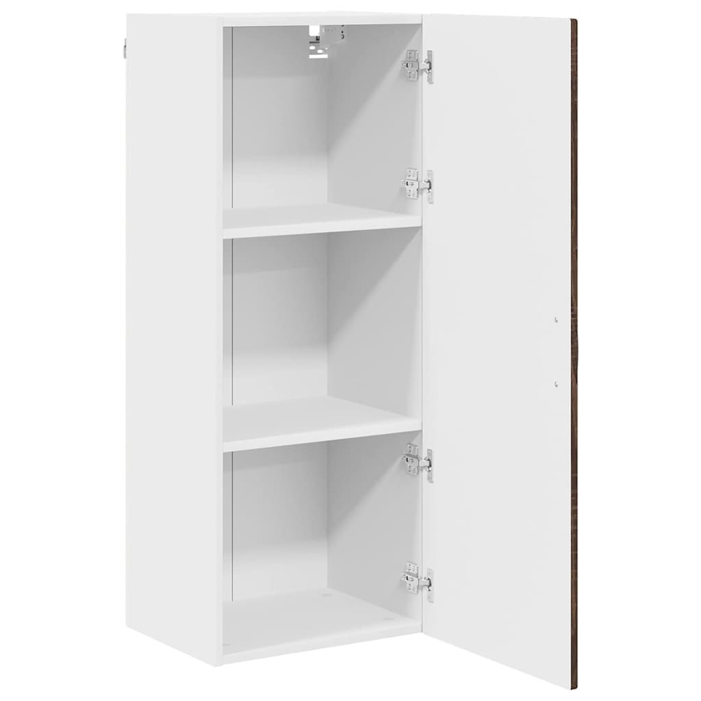 Küchenwandschrank mit Regal Braun Eichen-Optik 40 x 31 x 100 cm