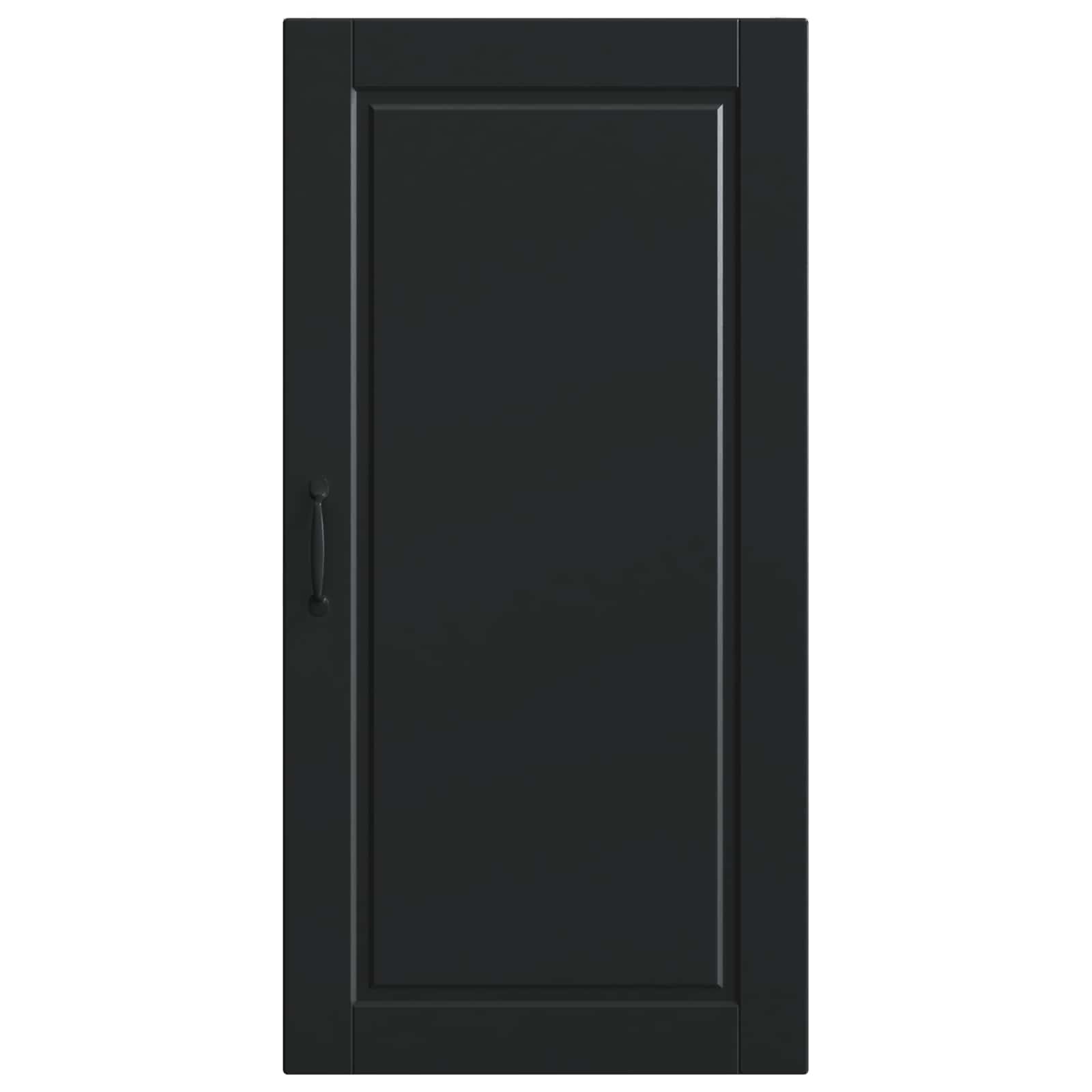 Wandschrank PORTO Schwarz 50 x 31 x 100 cm Holzwerkstoff