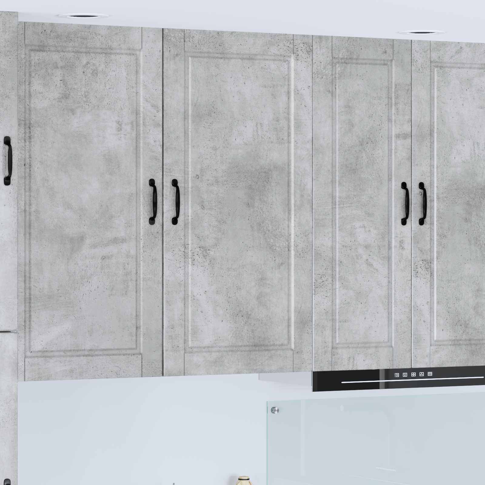 Wandschrank PORTO Beton Grau 50 x 31 x 100 cm Holzwerkstoff