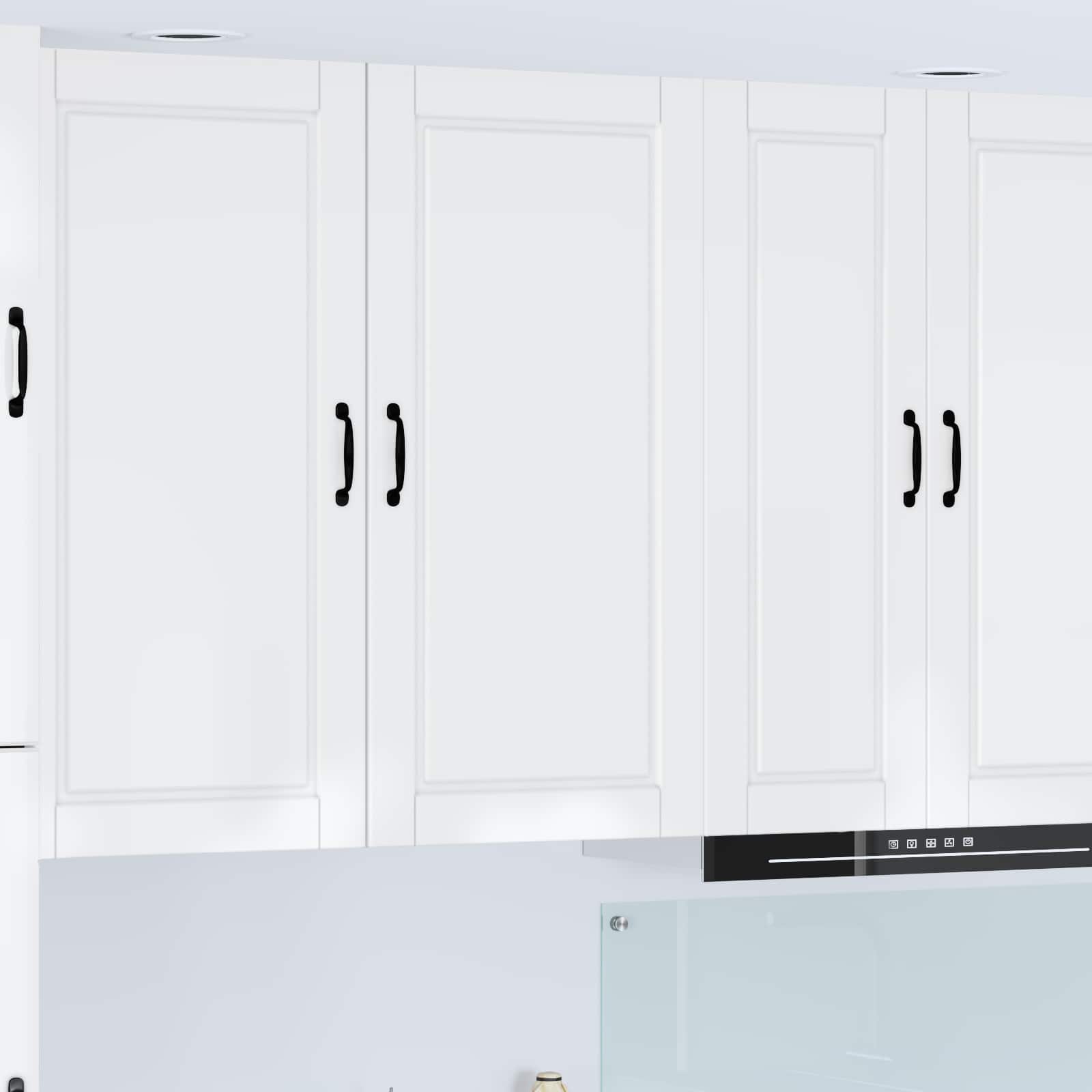 Wandschrank PORTO Hochglanz Weiß 50 x 31 x 100 cm Holzwerkstoff