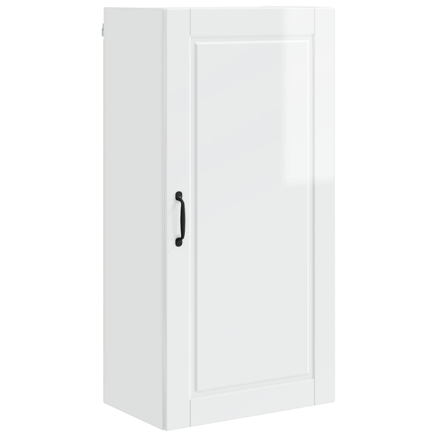 Wandschrank PORTO Hochglanz Weiß 50 x 31 x 100 cm Holzwerkstoff