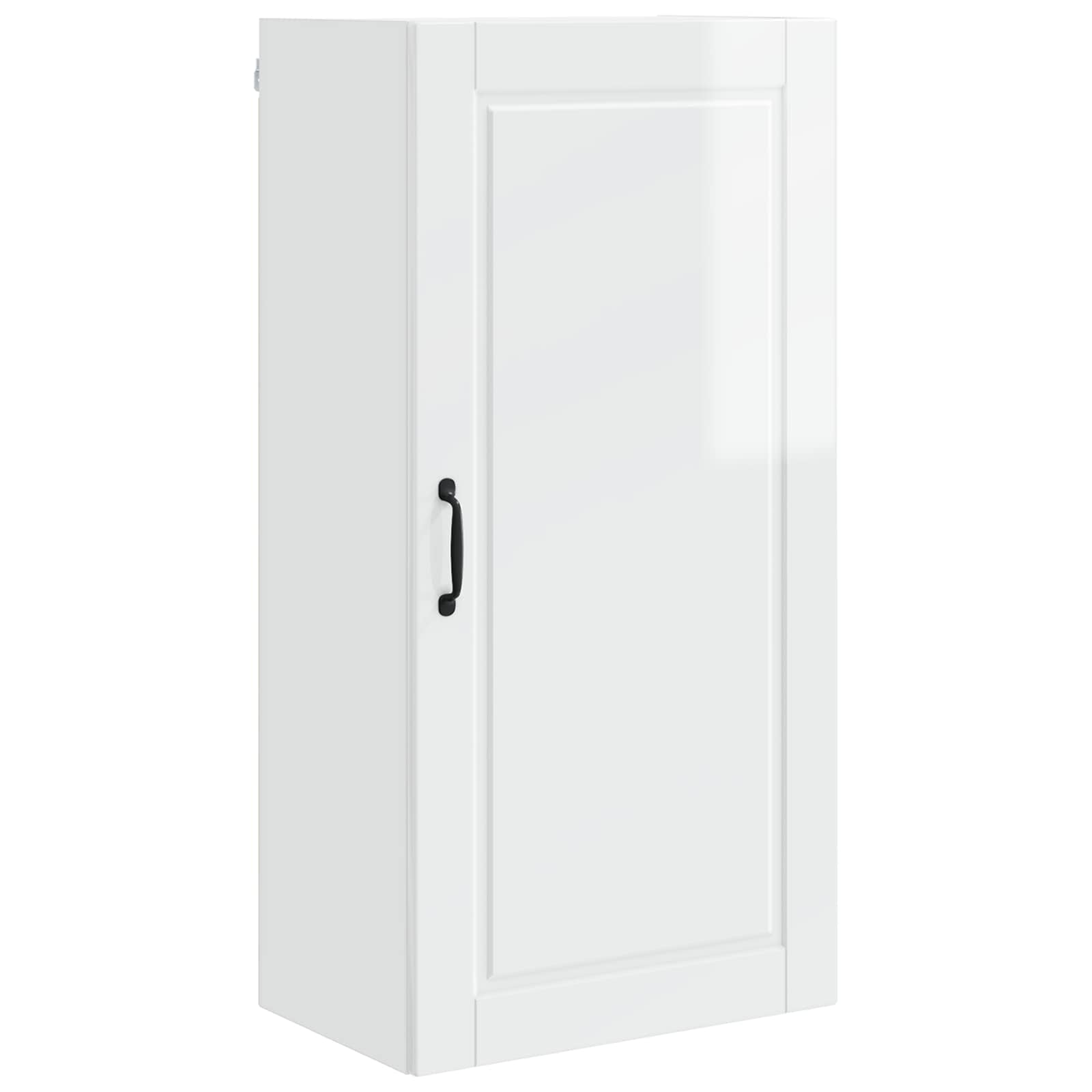 Wandschrank PORTO Hochglanz Weiß 50 x 31 x 100 cm Holzwerkstoff