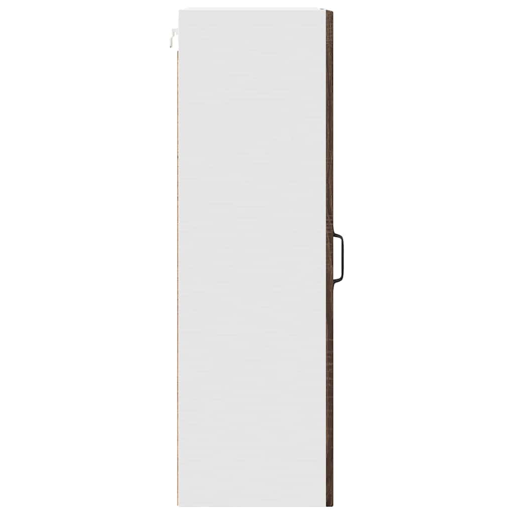 Küchenwandschrank mit Regal Braun Eichen-Optik 50 x 31 x 100 cm