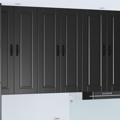 Wandschrank PORTO Schwarz 60 x 31 x 100 cm Holzwerkstoff