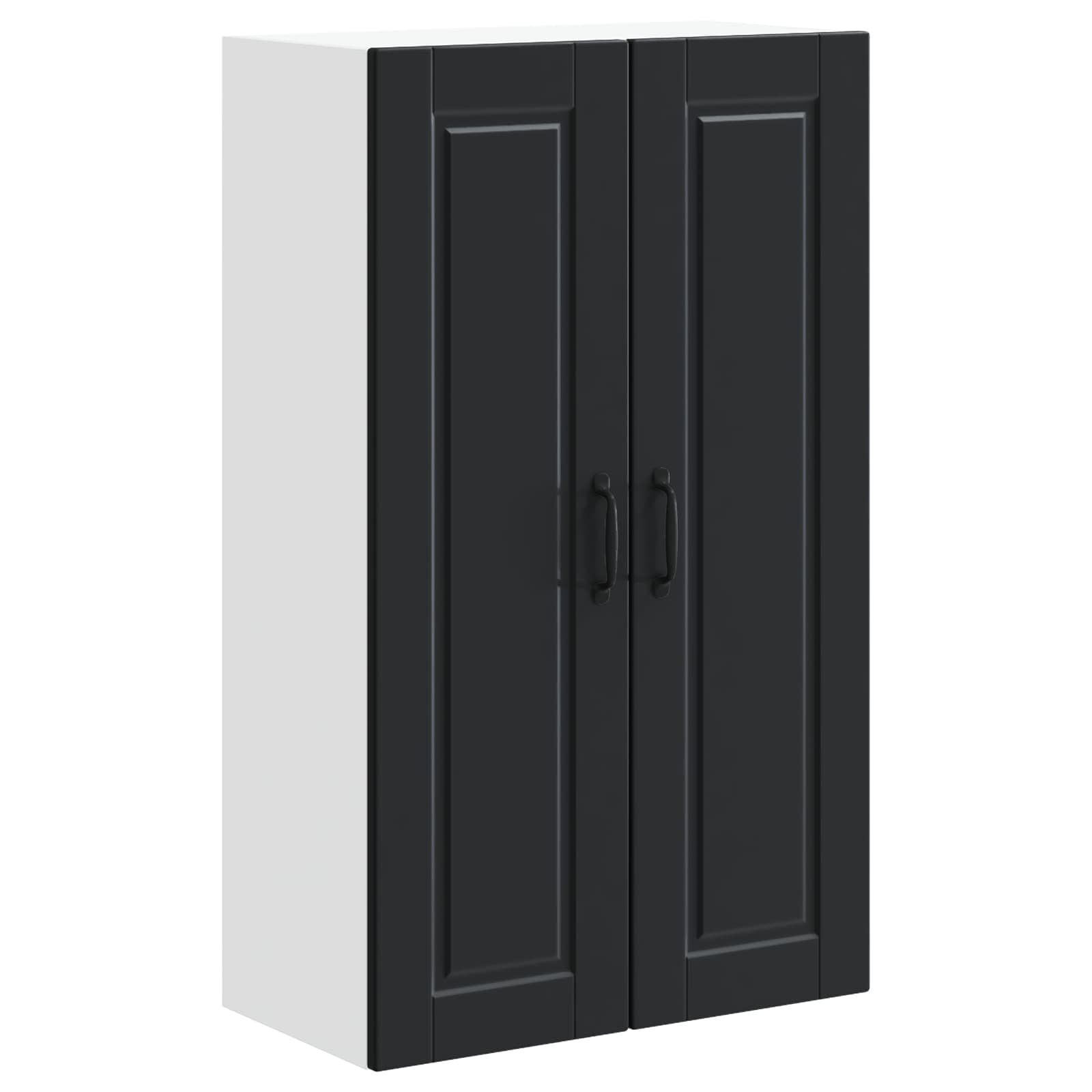 Wandschrank PORTO Schwarz 60 x 31 x 100 cm Holzwerkstoff