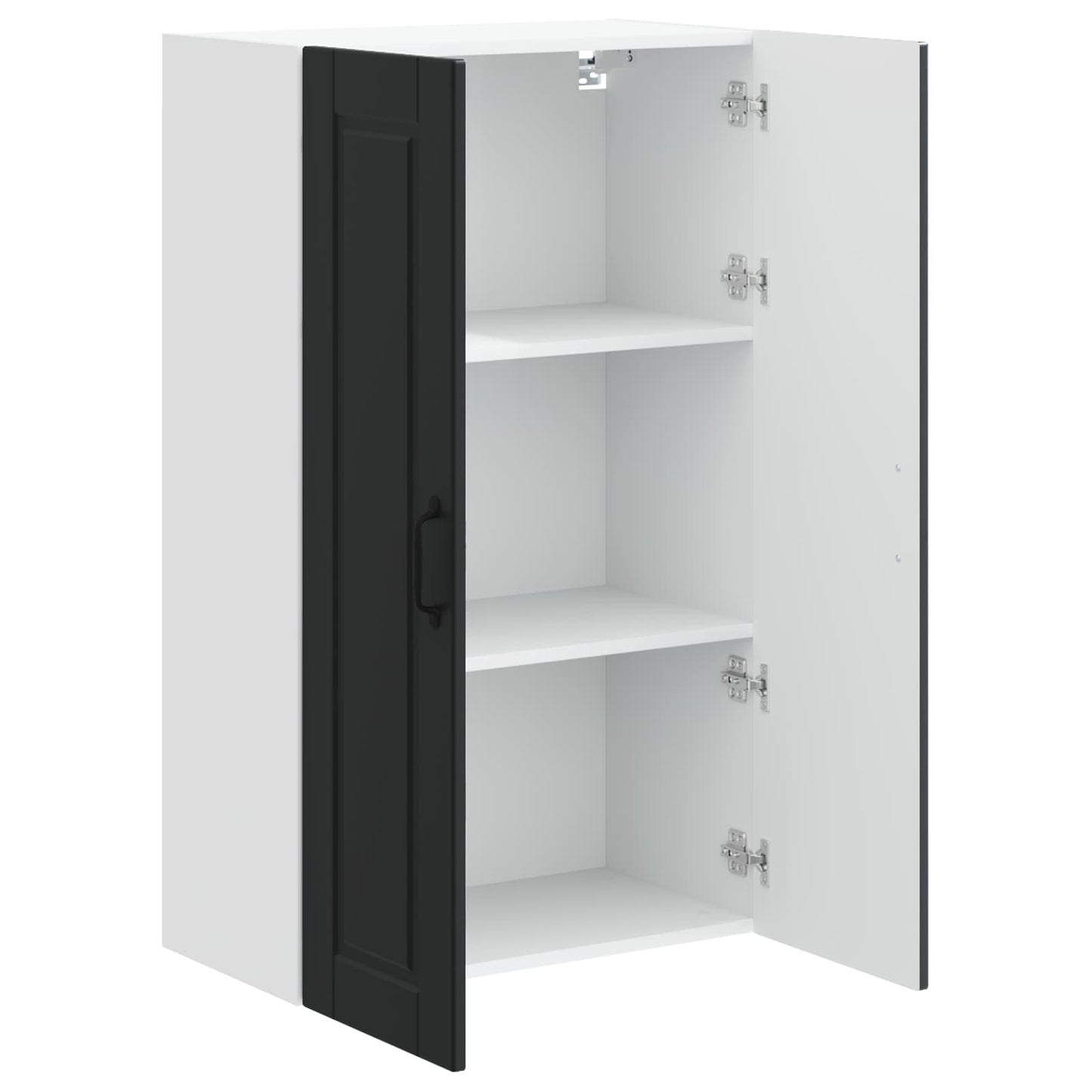 Wandschrank PORTO Schwarz 60 x 31 x 100 cm Holzwerkstoff