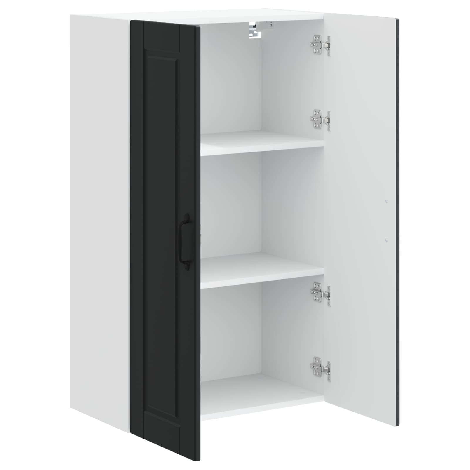Wandschrank PORTO Schwarz 60 x 31 x 100 cm Holzwerkstoff