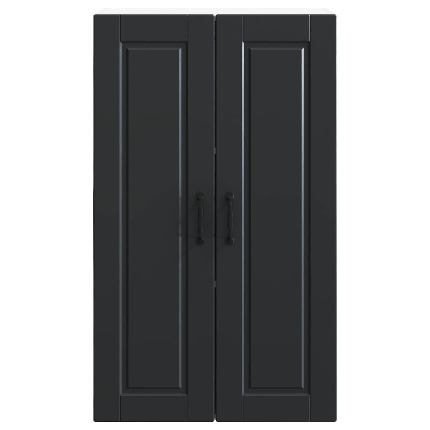 Wandschrank PORTO Schwarz 60 x 31 x 100 cm Holzwerkstoff