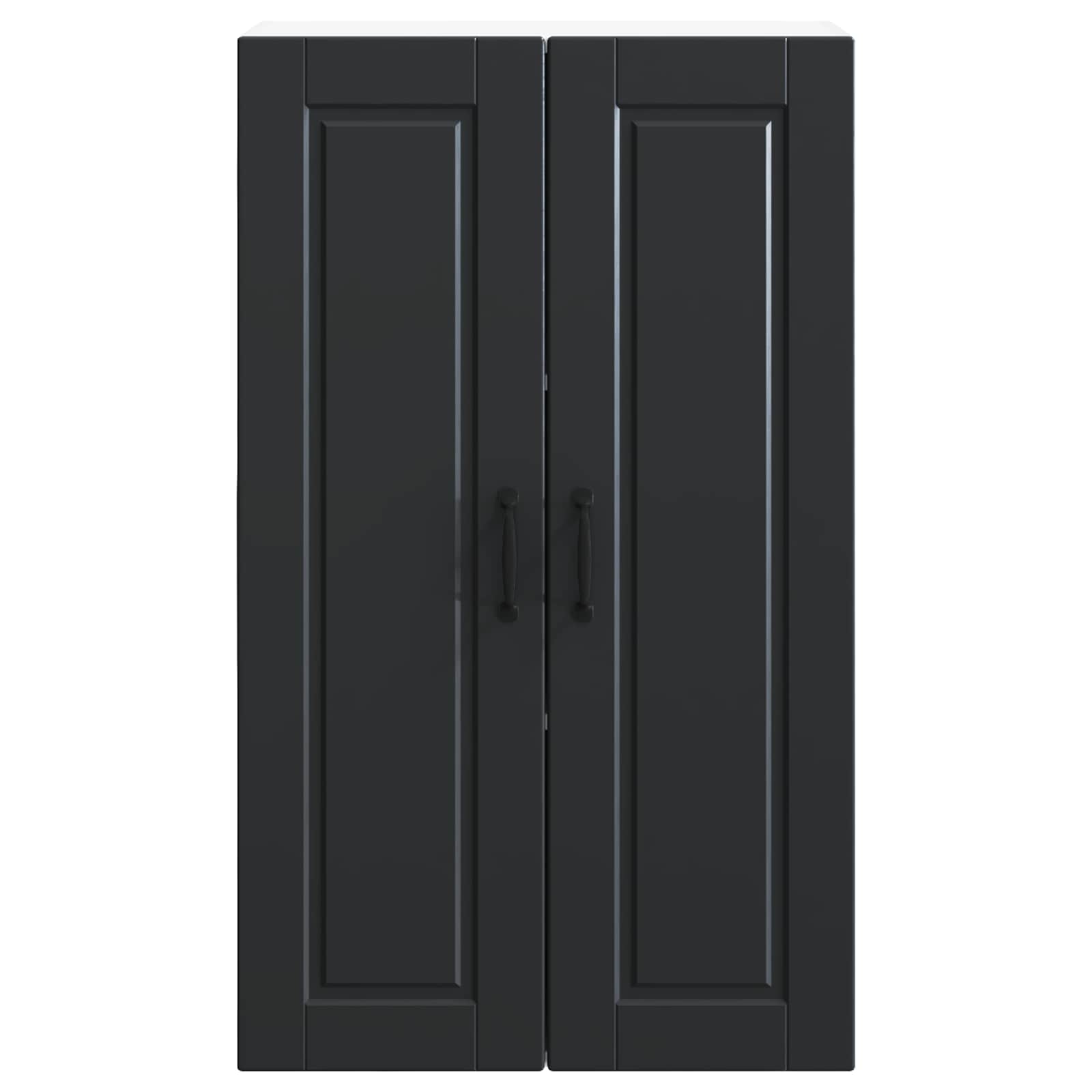 Wandschrank PORTO Schwarz 60 x 31 x 100 cm Holzwerkstoff