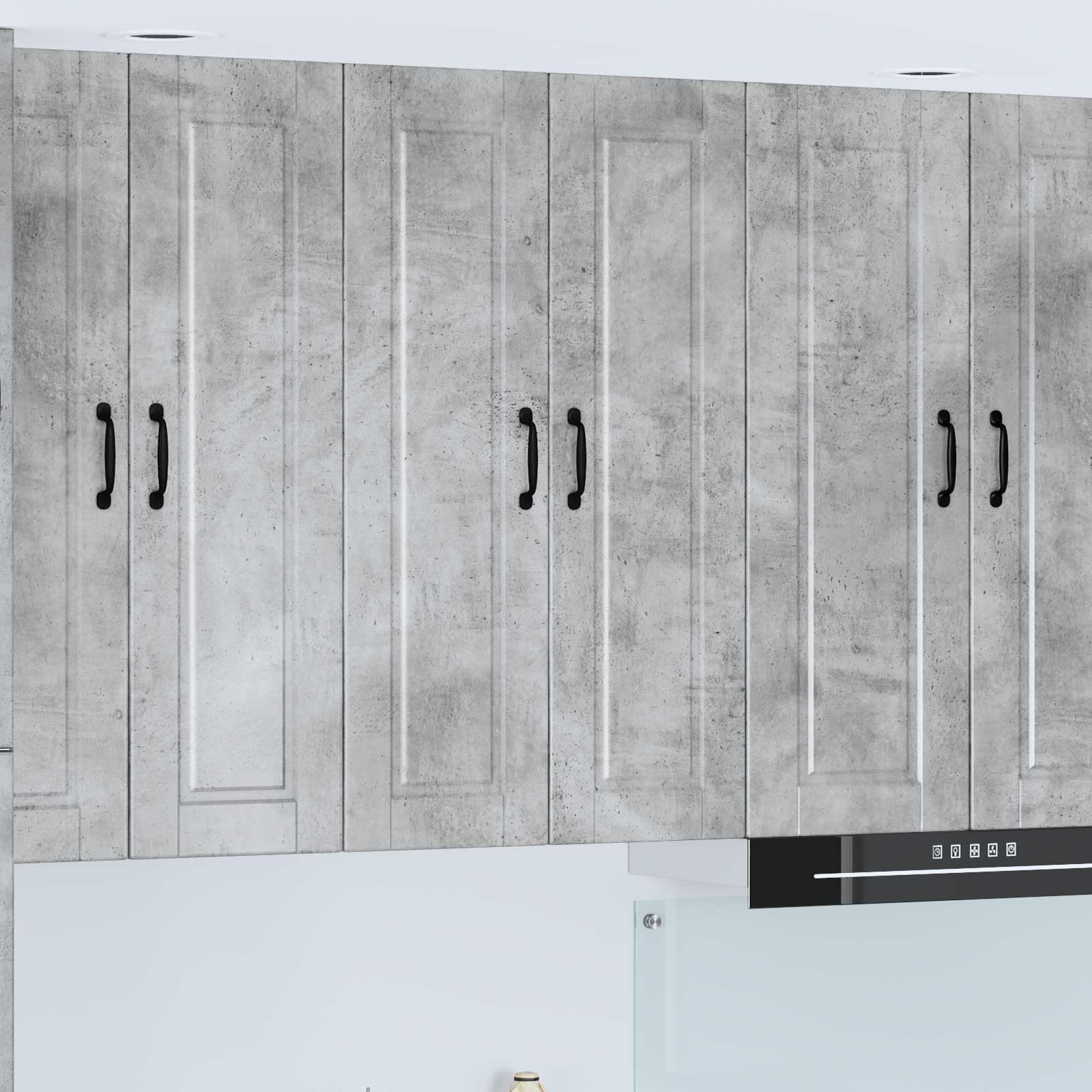 Wandschrank PORTO Beton Grau 60 x 31 x 100 cm Holzwerkstoff