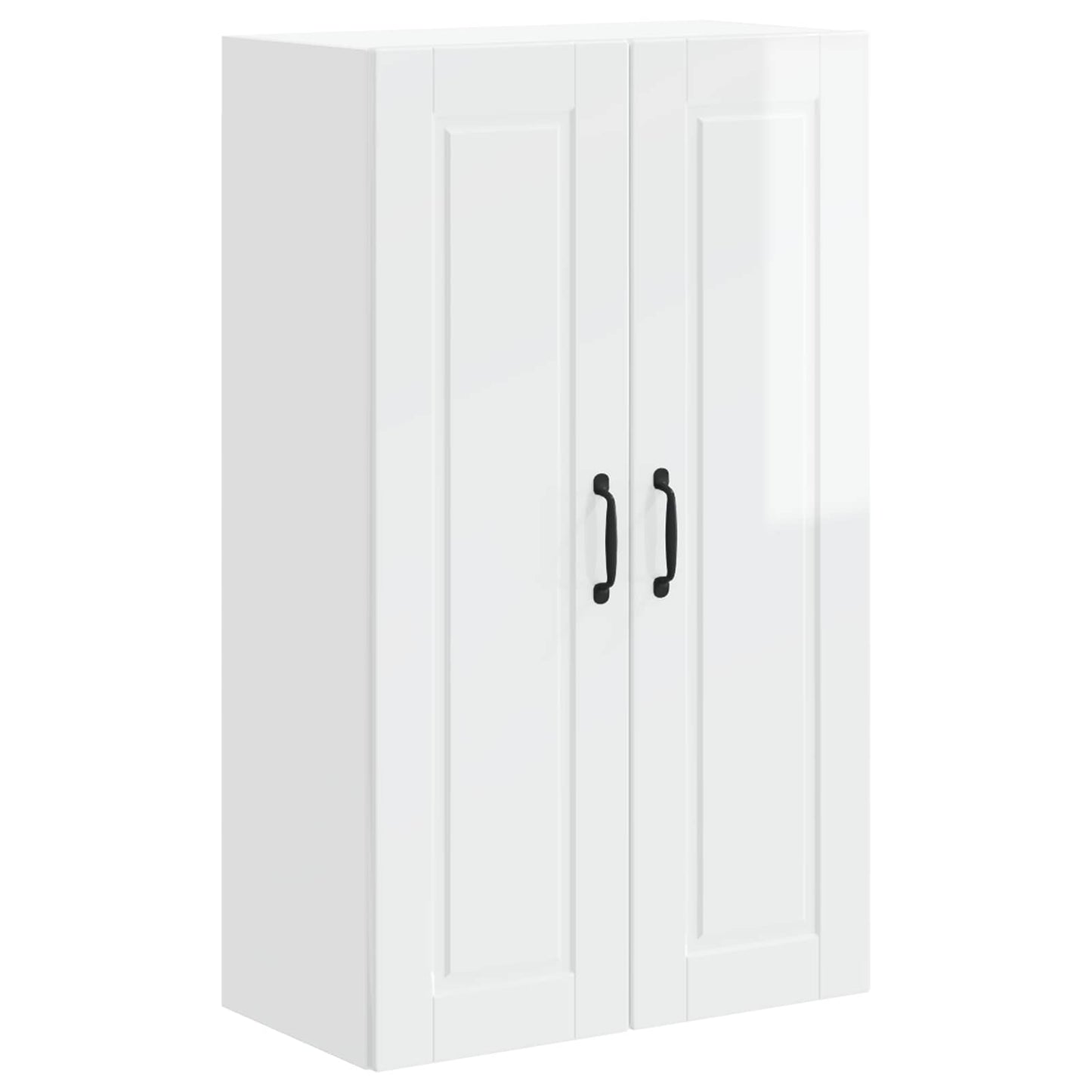 Wandschrank PORTO Hochglanz Weiß 60 x 31 x 100 cm Holzwerkstoff