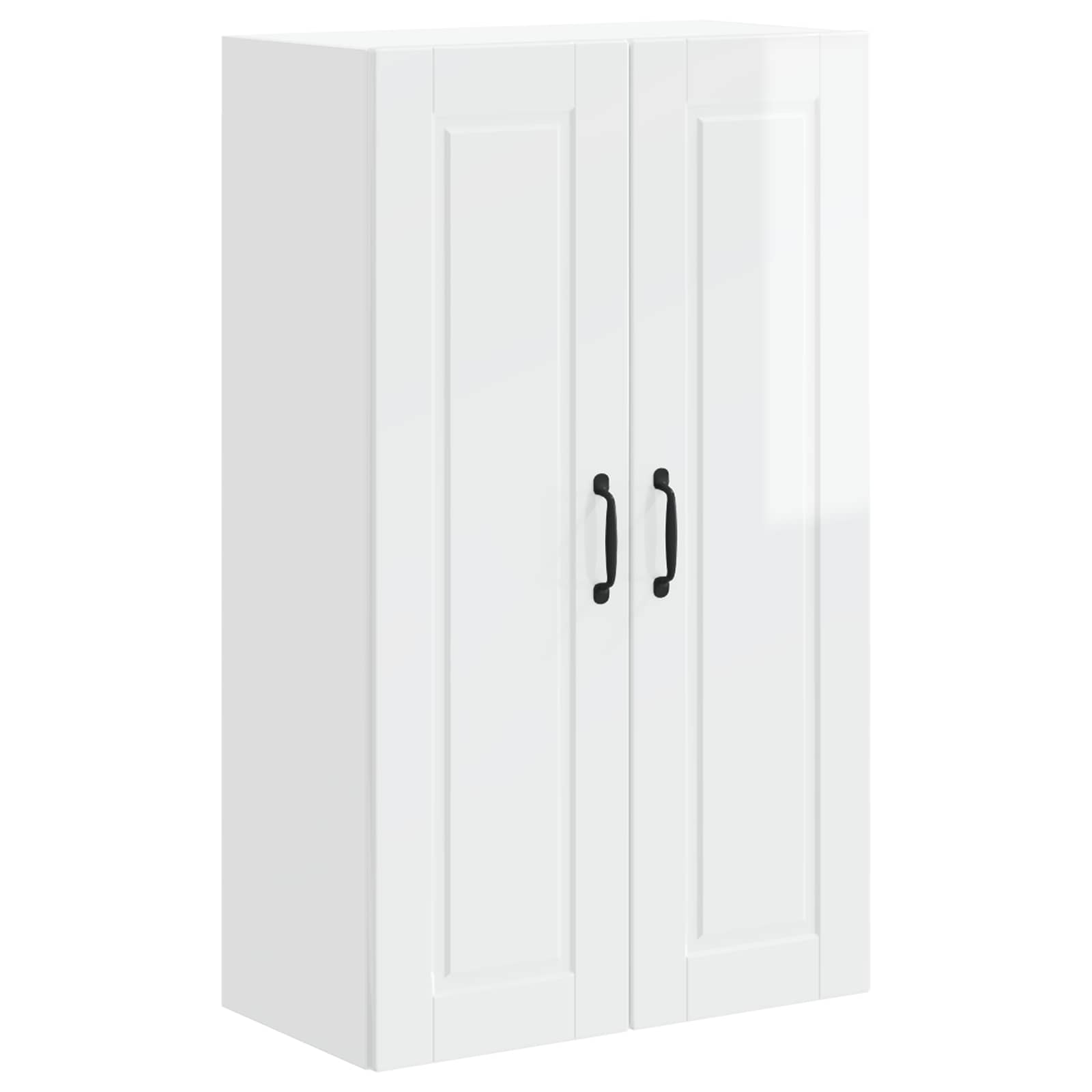 Wandschrank PORTO Hochglanz Weiß 60 x 31 x 100 cm Holzwerkstoff
