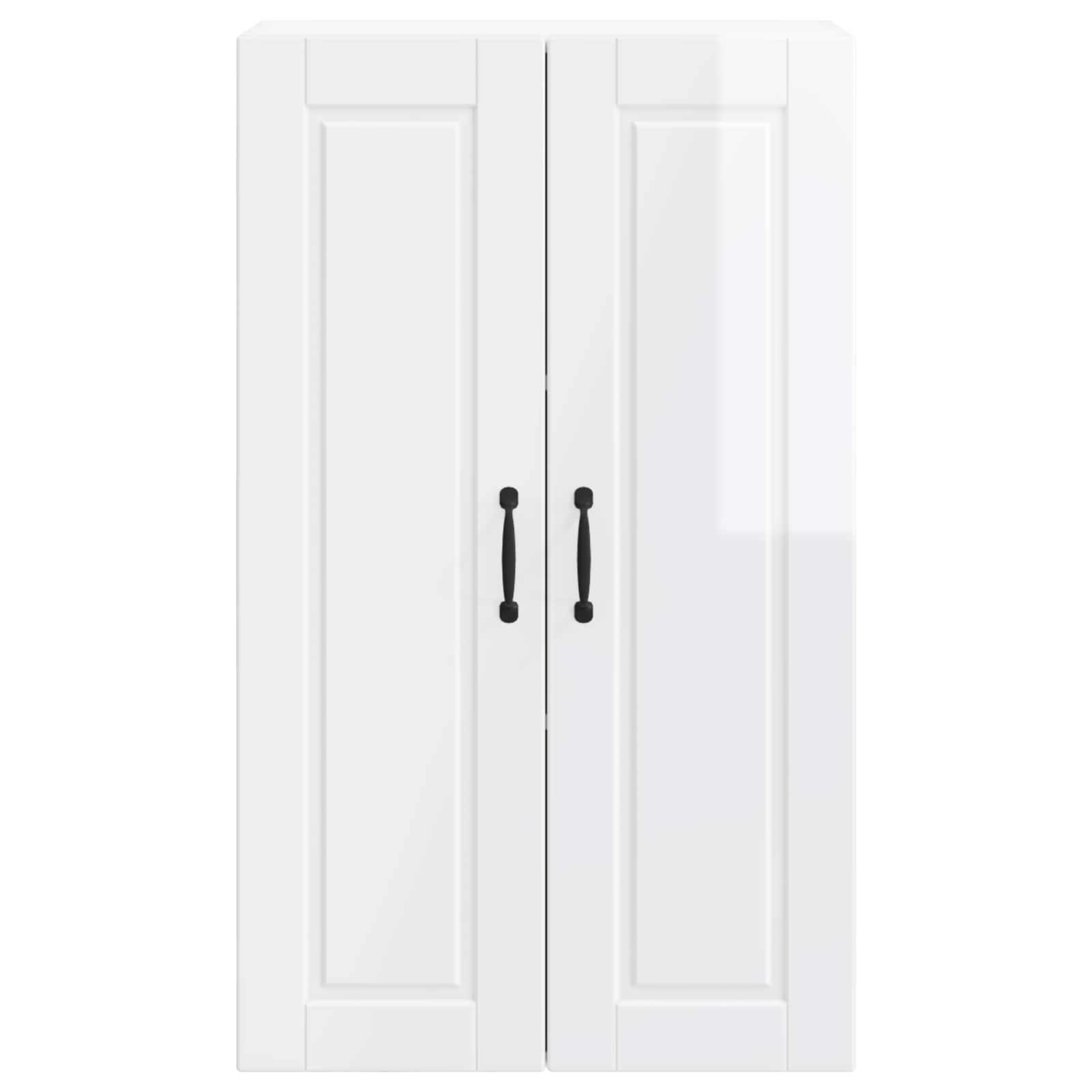 Wandschrank PORTO Hochglanz Weiß 60 x 31 x 100 cm Holzwerkstoff