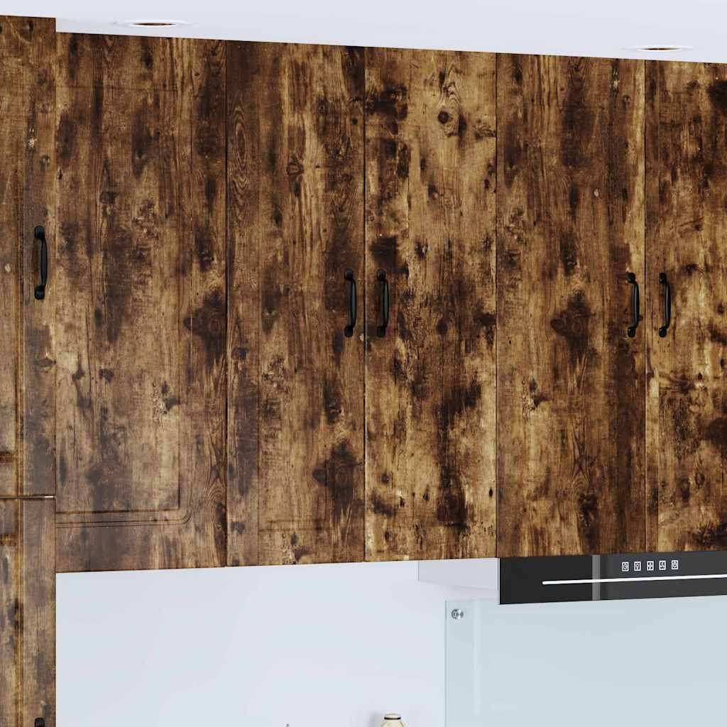 Küchenwandschrank mit Regal Geräucherte Eiche 60 x 31 x 100 cm