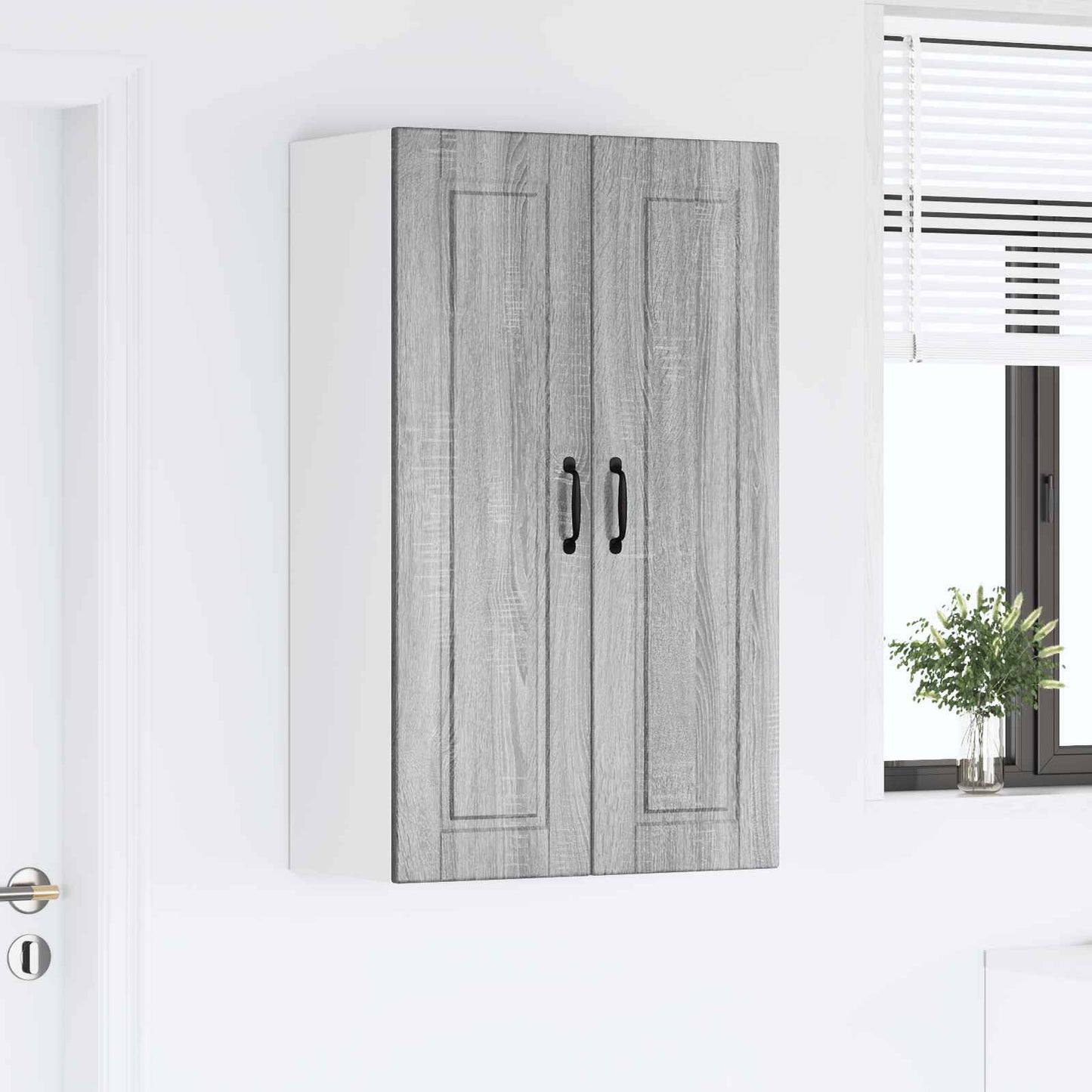 Wandschrank PORTO Graues Sonoma 60 x 31 x 100 cm Holzwerkstoff