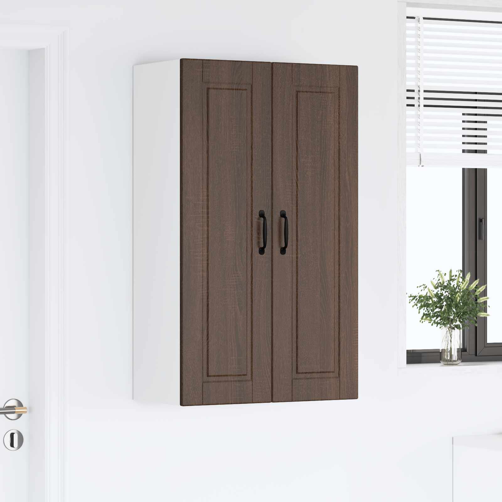 Wandschrank PORTO Braun Eichen-Optik 60 x 31 x 100 cm