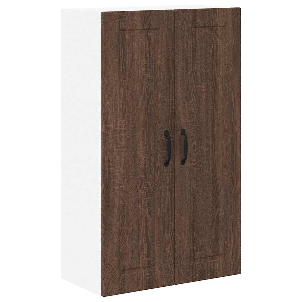 Küchenwandschrank mit Regal Braun Eichen-Optik 60 x 31 x 100 cm