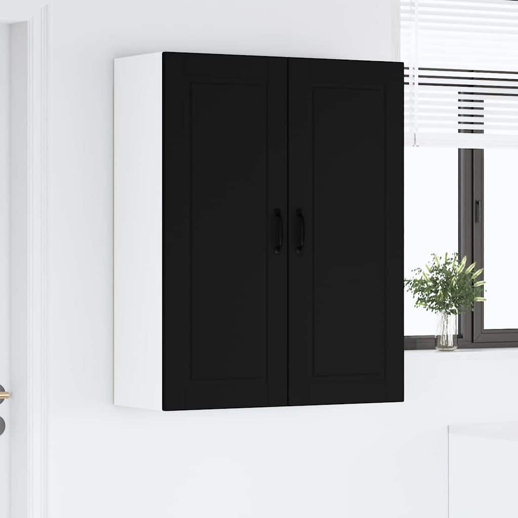 Küchenwandschrank Schwarz 80 x 31 x 100 cm Holzwerkstoff