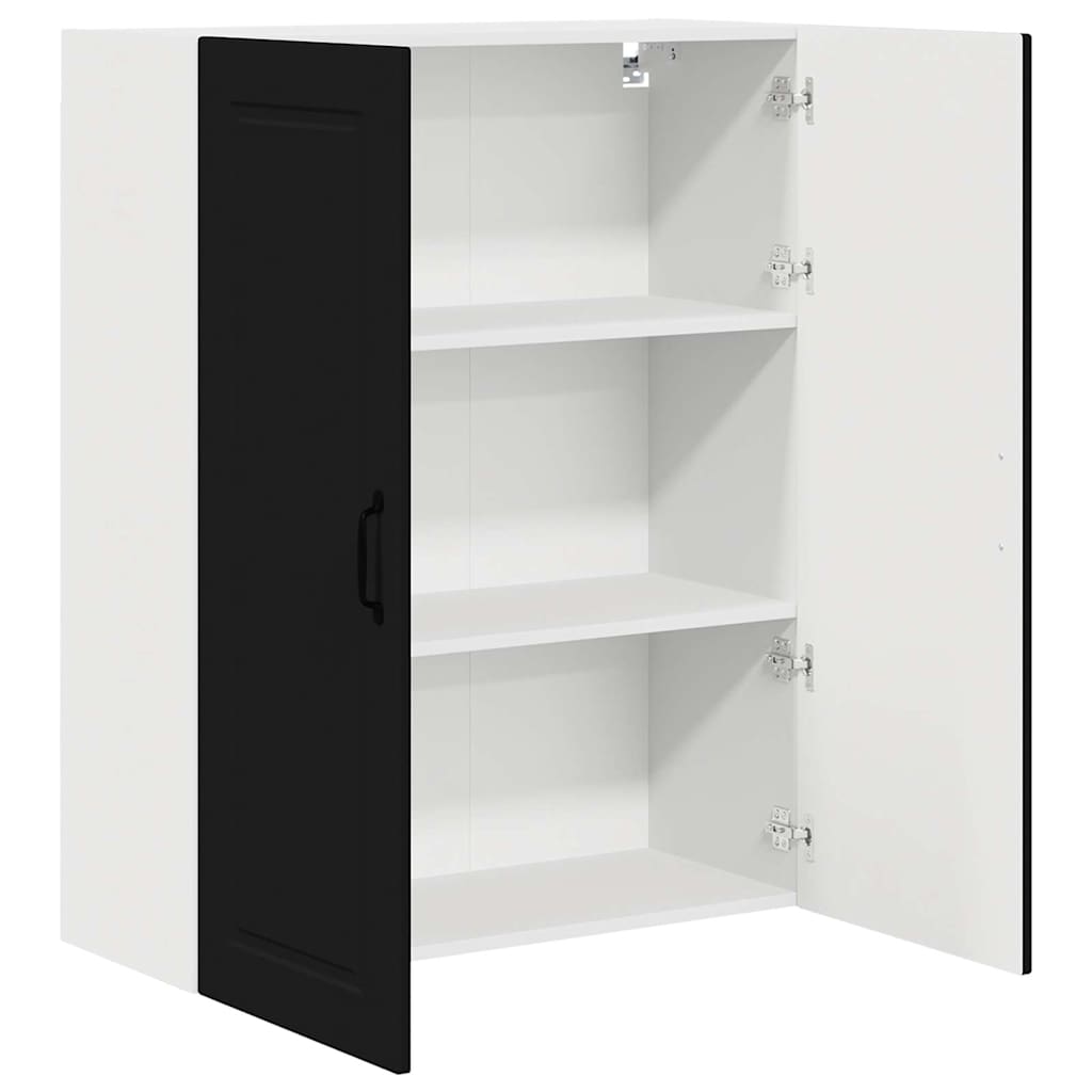 Küchenwandschrank Schwarz 80 x 31 x 100 cm Holzwerkstoff
