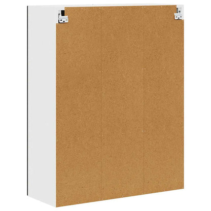 Wandschrank PORTO Schwarz 80 x 31 x 100 cm Holzwerkstoff