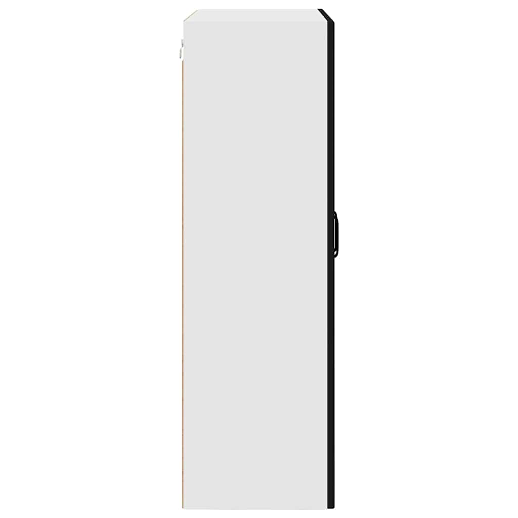 Küchenwandschrank Schwarz 80 x 31 x 100 cm Holzwerkstoff