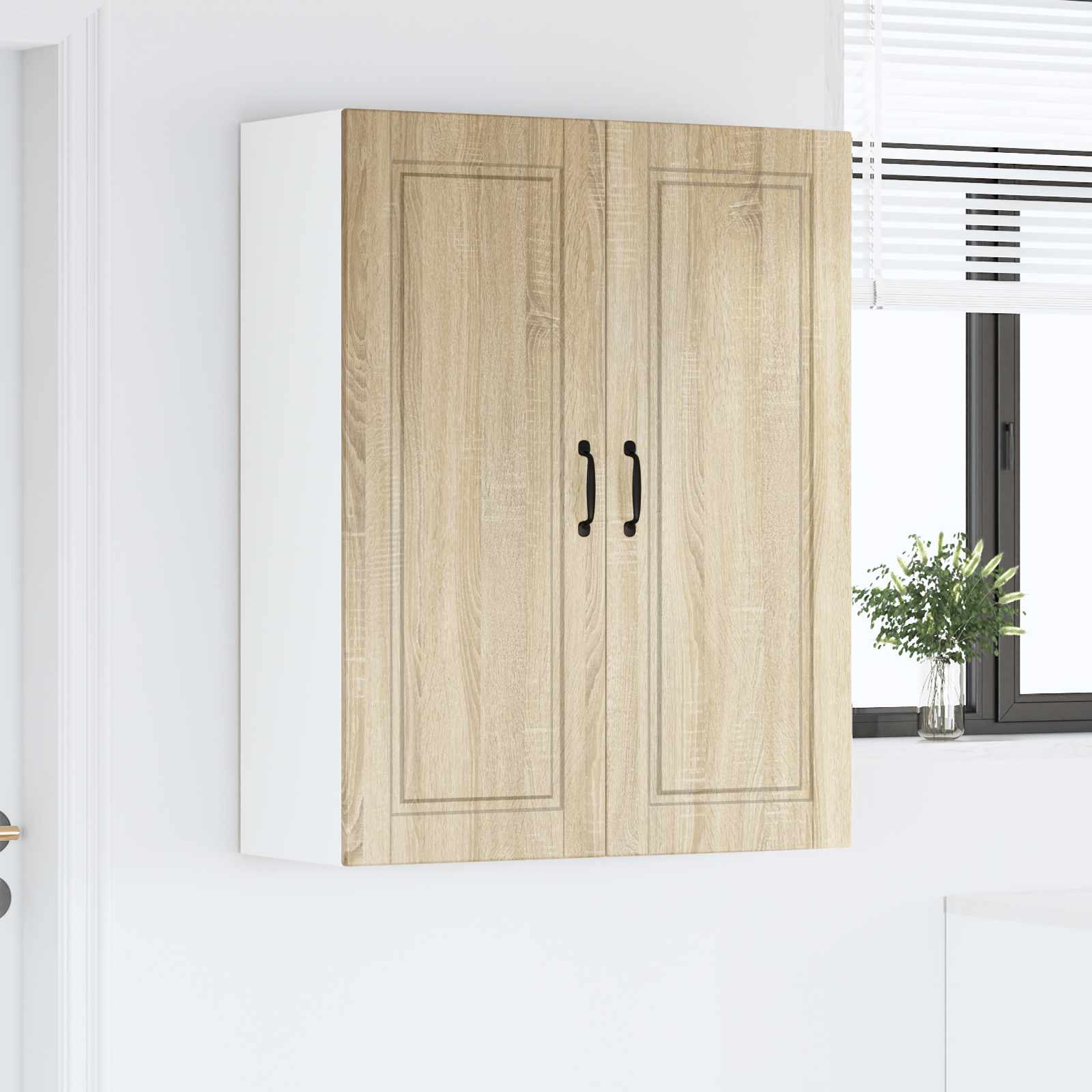 Wandschrank PORTO Sonoma-Eiche 80 x 31 x 100 cm Holzwerkstoff