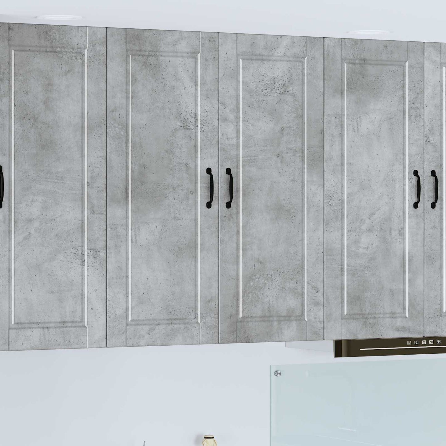 Wandschrank PORTO Beton Grau 80 x 31 x 100 cm Holzwerkstoff