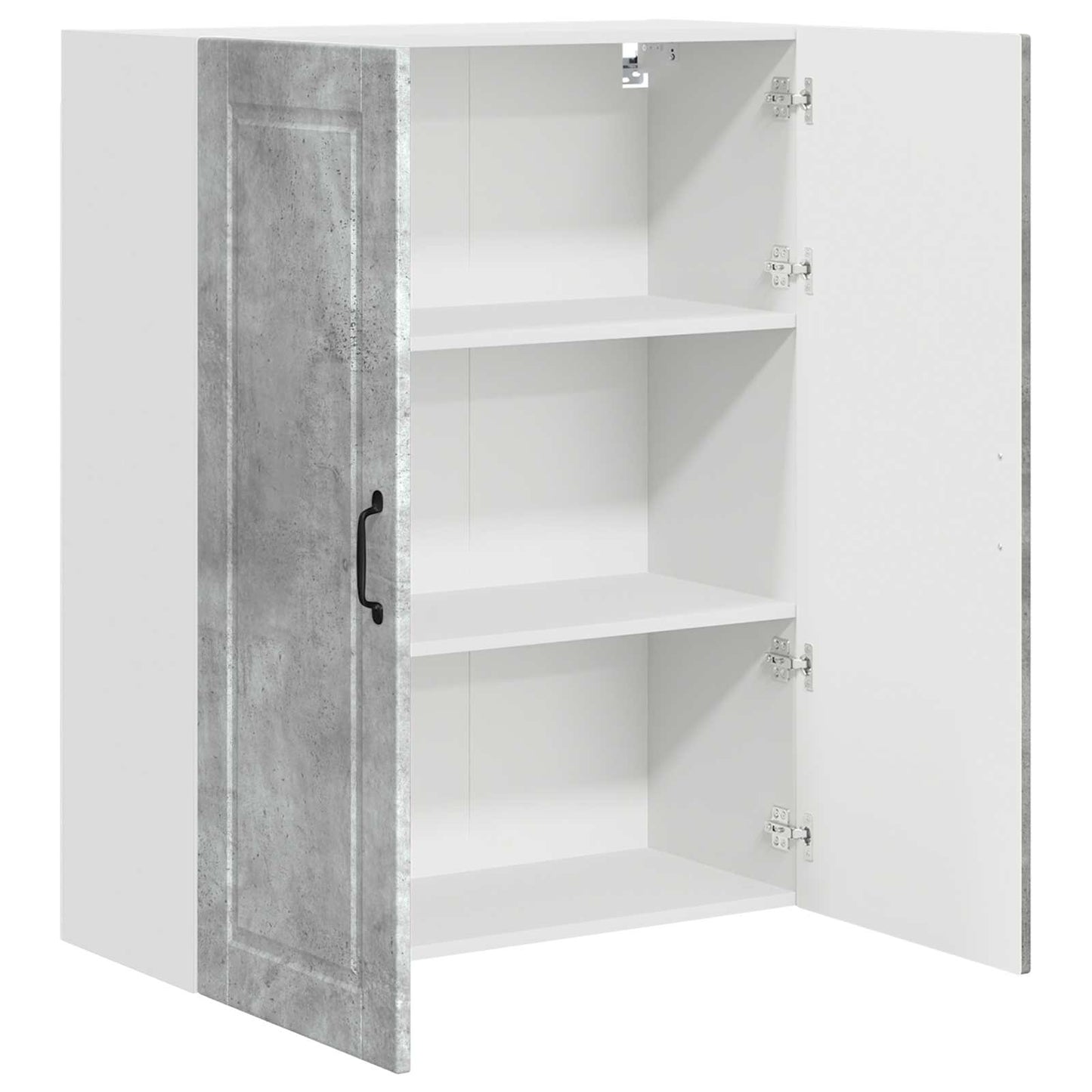 Wandschrank PORTO Beton Grau 80 x 31 x 100 cm Holzwerkstoff