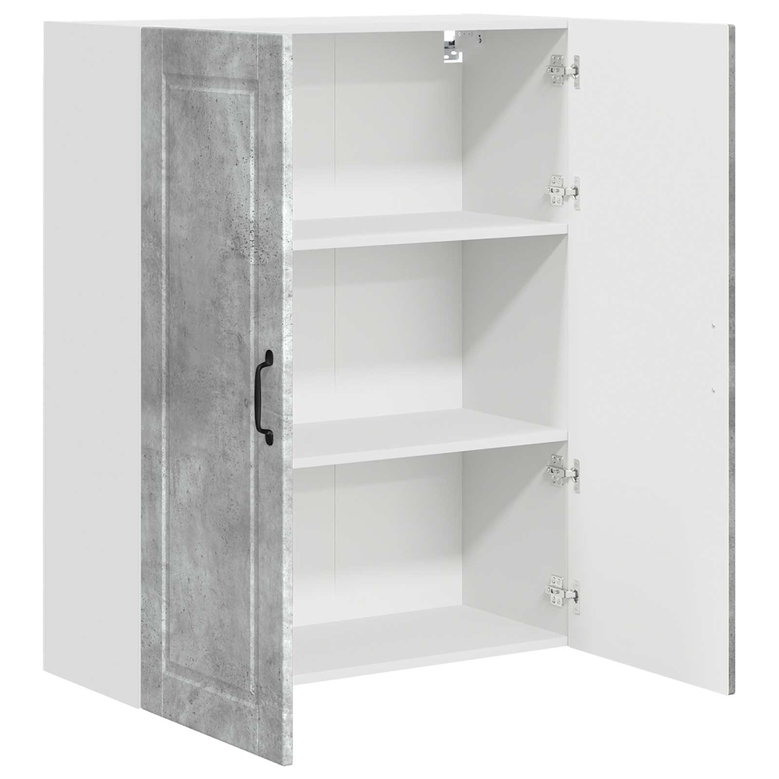 Wandschrank PORTO Beton Grau 80 x 31 x 100 cm Holzwerkstoff
