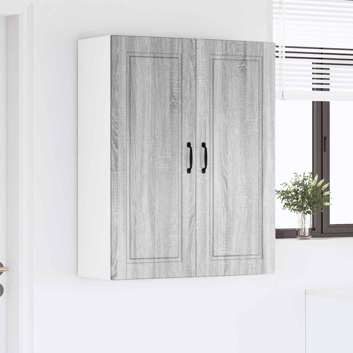 Wandschrank PORTO Graues Sonoma 80 x 31 x 100 cm Holzwerkstoff