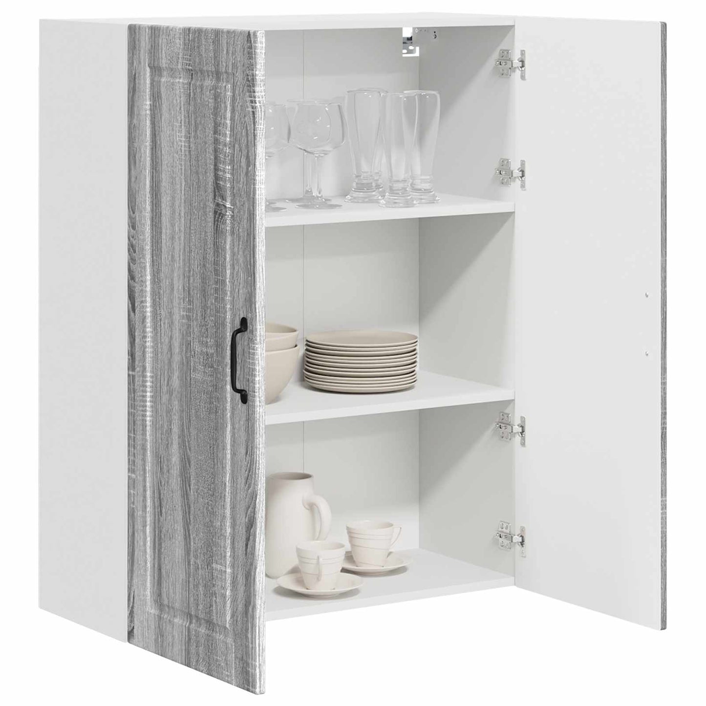 Wandschrank PORTO Graues Sonoma 80 x 31 x 100 cm Holzwerkstoff