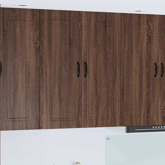 Küchenwandschrank mit Regal Braun Eichen-Optik 80 x 31 x 100 cm