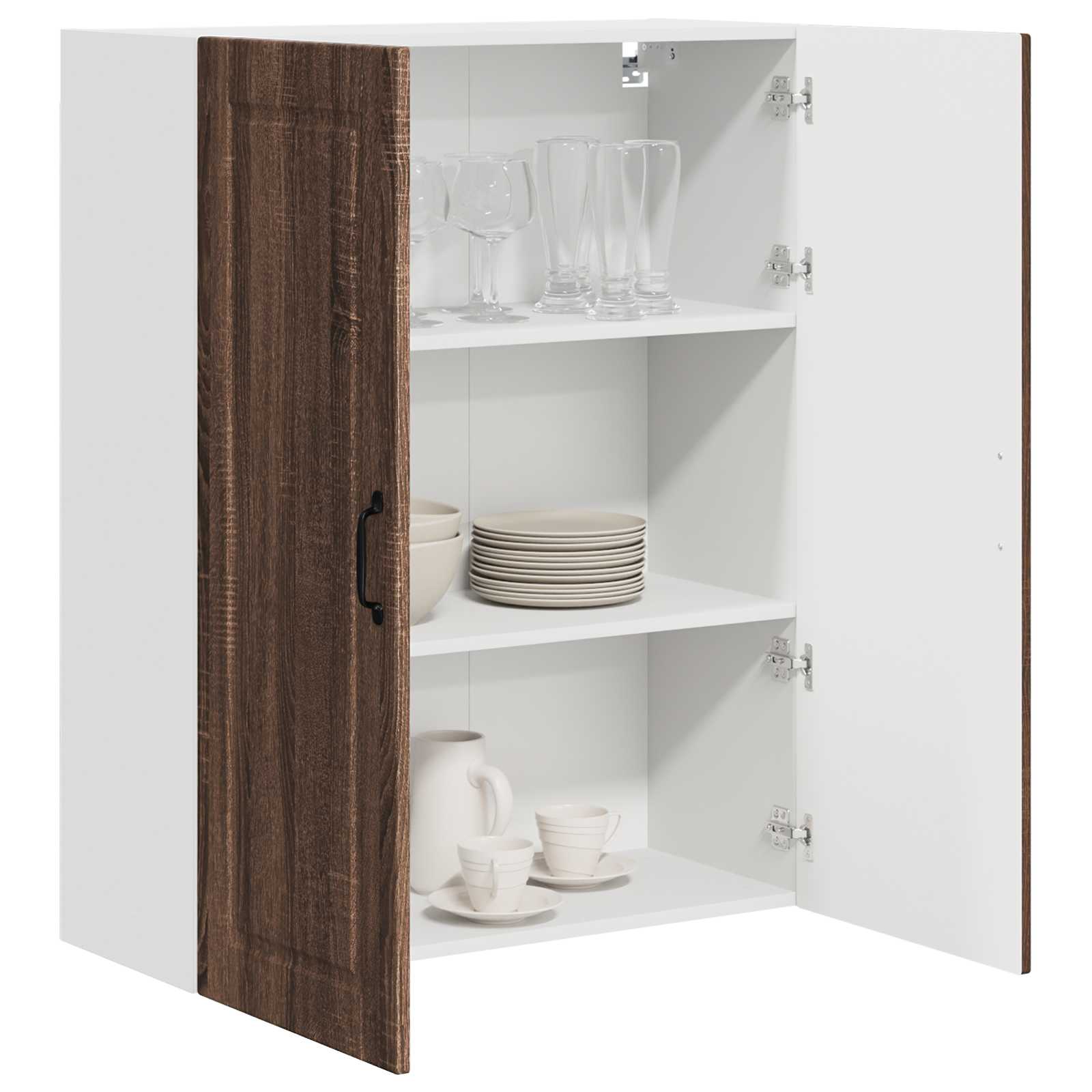 Wandschrank PORTO Braun Eichen-Optik 80 x 31 x 100 cm