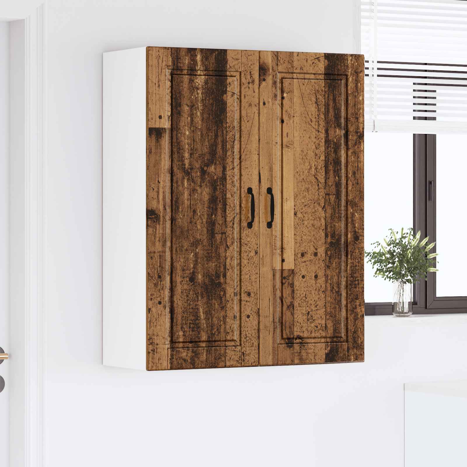 Wandschrank PORTO Altholz 80 x 31 x 100 cm Holzwerkstoff