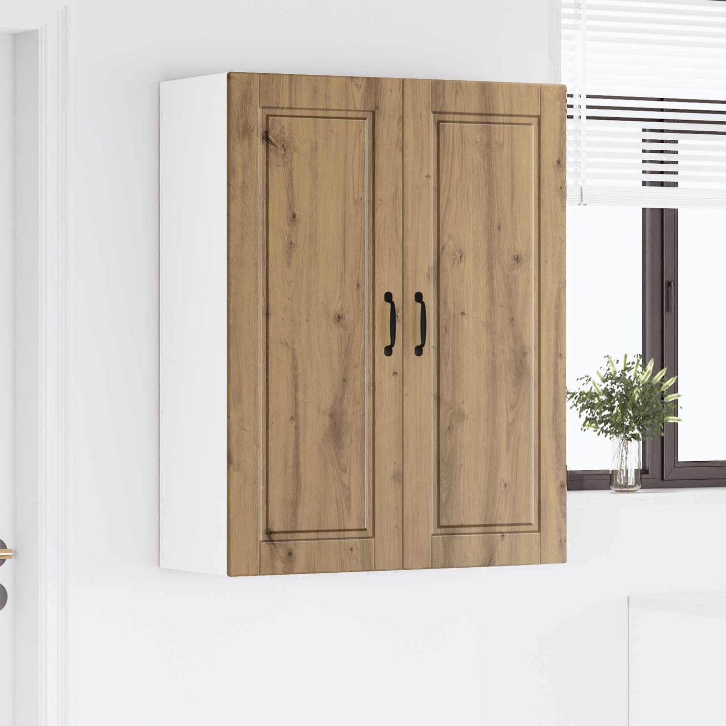 Wandschrank PORTO Artisan-Eiche 80 x 31 x 100 cm Holzwerkstoff