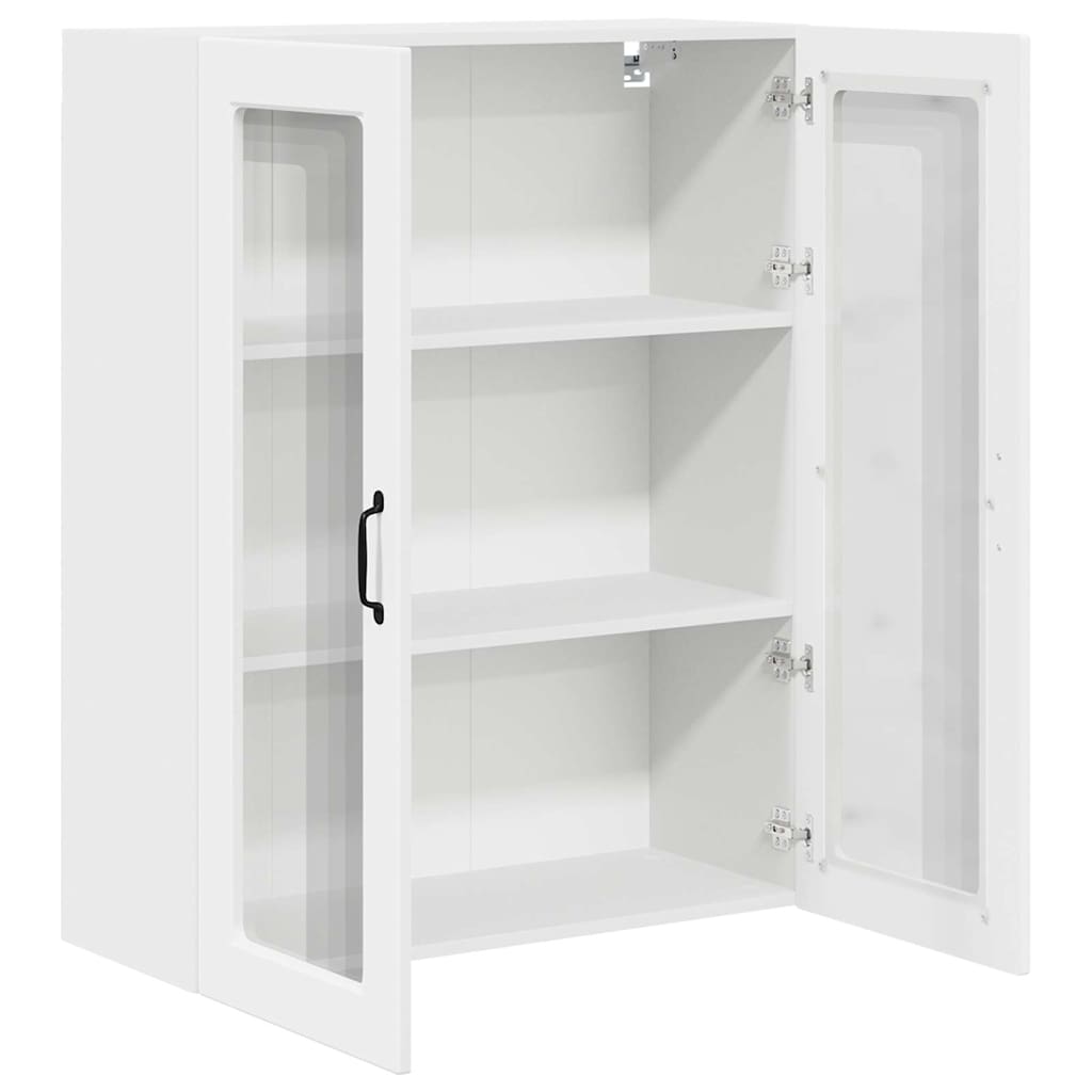 Küchenwandschrank mit Regal Weiß 80 x 31 x 100 cm Holzwerkstoff