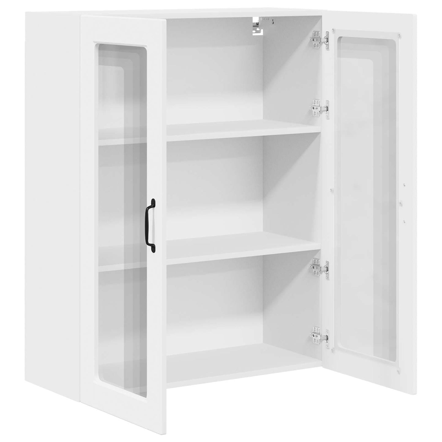 Wandglas-Schrank PORTO Weiß 80 x 31 x 100 cm Holzwerkstoff