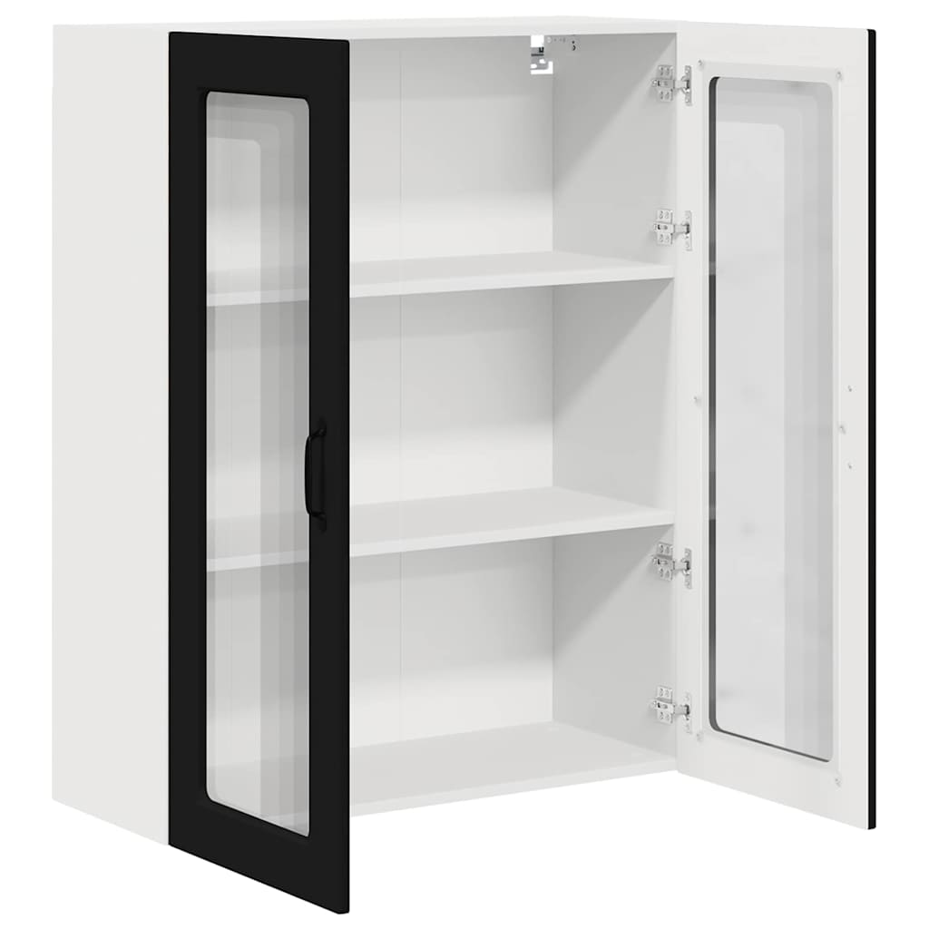 Küchenwandschrank Schwarz 80 x 31 x 100 cm Holzwerkstoff