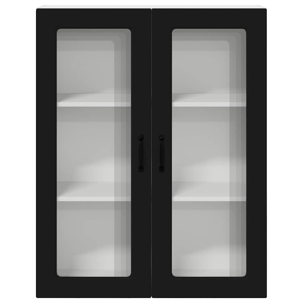 Küchenwandschrank Schwarz 80 x 31 x 100 cm Holzwerkstoff