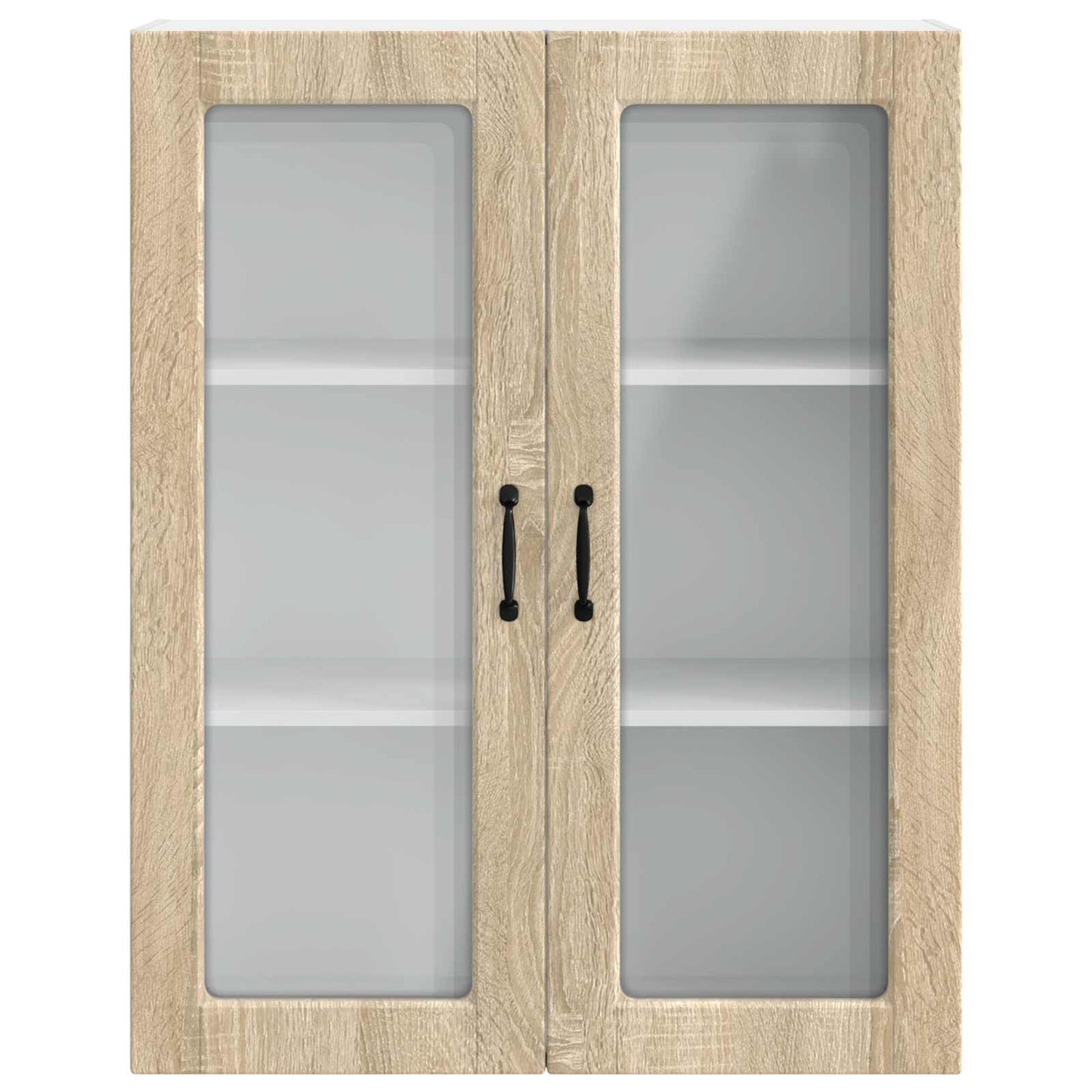Wandglas-Schrank PORTO Sonoma-Eiche 80 x 31 x 100 cm